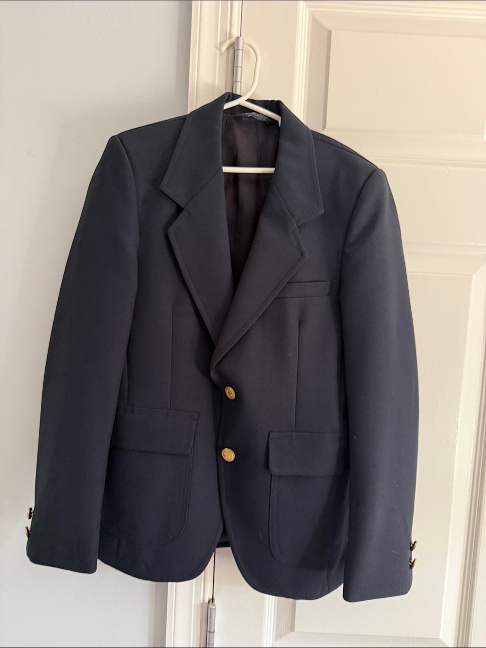 Navy Boys Two-Button Blazer